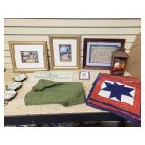 Various pictures place mats wall decor