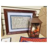 Various pictures place mats wall decor