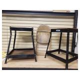 2 tools stands and 1 chair