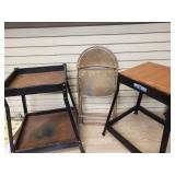 2 tools stands and 1 chair