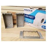 Box of Electrical Raised gang box and a box of 3 Gang box