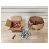 Box of scotch locks nipples and box of copper