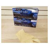 2 boxes Diamond Grip Powder free latex gloves