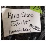 King size Quilt Washable