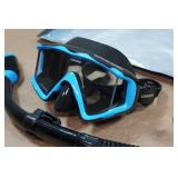 Cressi Pano 3 & Supernova Dry Snorkel Set