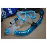 Cressi Blulove Adult Snorkel Set - Fin Size ML/XL
