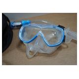 Cressi Adult Rondine Palau Fin Snorkel Set - Fin Size M/L