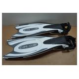 Cressi Frog Plus Adult Open Heel Scuba Diving Fins - M/L