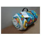 Bliss Aztec Pattern Sherpa Throw Blanket