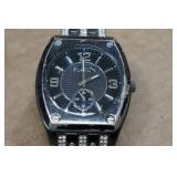 Vintage Elgin Black Bling Model VD-78 Watch