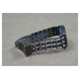 Vintage Elgin Black Bling Model VD-78 Watch