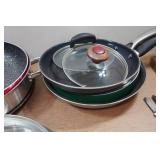 Assorted Pots, Pans, Lids, and Utensils