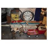 Vintage Trikes, Skis, Bike Tires, and Furniture