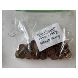 100 Lincoln Wheat Cents