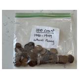 100 Lincoln Wheat Cents