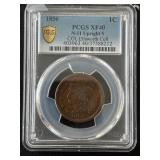 1856 Braided Hair Cent PCGS XF40 COL. Ellsworth Collection