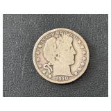 1910 Barber Half Dollar ONLY 418,000 Minted
