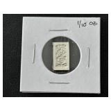 1/10th Ounce .999 Fine Silver Bar
