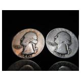 Washington Quarters 1940-1943