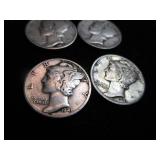 Mercury Dimes 1942 - 1943