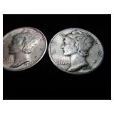Mercury Dimes 1942 - 1943