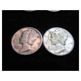 Mercury Dimes 1942-1943