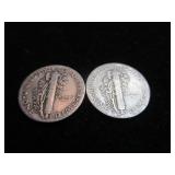Mercury Dimes 1942-1943