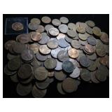 Unsorted Wheat & Lincoln Pennies