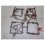 4 Conibear Traps 5"