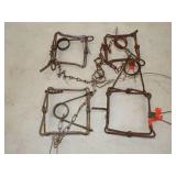 4 Conibear Traps 5"