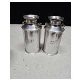 Cookie press, tiny crock advertisement, S&P shakers