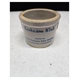 Cookie press, tiny crock advertisement, S&P shakers