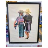 Lithograph by Frederick Crocker Jr. "Trajes de Guatemala" series