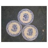 Blue Willow transferware plates