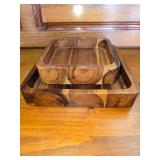 handmade wooden stand 2 pcs