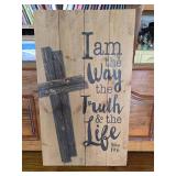 Wood sign John 14:6