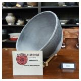 Lynn Emery Roku Fired Bowl  not glazed, colors are from firing process. Over 8 inches Wide.