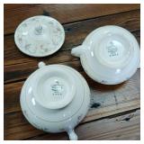 Eggshell Nautilus Vintage cream and sugar bowls -