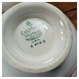 Eggshell Nautilus Vintage cream and sugar bowls -