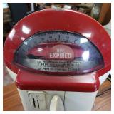 Authentic -  Heavy Elk Grove Village USA Duncan Miller Industries Parking Meter -  1 hour per nickel  2 hours for a dime  19.5 inches tall