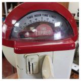 Authentic -  Heavy Elk Grove Village USA Duncan Miller Industries Parking Meter -  1 hour per nickel  2 hours for a dime  19.5 inches tall