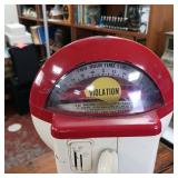 Authentic -  Heavy Elk Grove Village USA Duncan Miller Industries Parking Meter -  1 hour per nickel  2 hours for a dime  19.5 inches tall