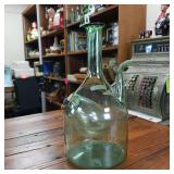 Exquisite Well Made Hand Blown Glass  Wine Decanter  13 inches tall