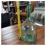 Exquisite Well Made Hand Blown Glass  Wine Decanter  13 inches tall
