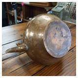 Vintage Copper Plated  Wood Handle  Tea Pot