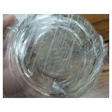 7 piece Lot of Federal Brand Milk Glass with Clover Blossom Design and sauce dishes of 2 total School Pyrex Grass and one Glassbake Made in USA