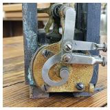 Interstate Electric Company Sioux City Iowa  Heavy  Circa 1900 Antique Telephone Magneto Crank