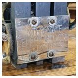Interstate Electric Company Sioux City Iowa  Heavy  Circa 1900 Antique Telephone Magneto Crank