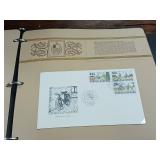 Philatelic First Day Covers of the Month Bound Stamp Collection on Envelopes from around the world! Circa 1974 -1981