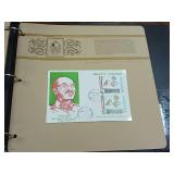 Philatelic First Day Covers of the Month Bound Stamp Collection on Envelopes from around the world! Circa 1974 -1981